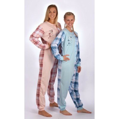 Venku je zima overal dámský károvaný modrá – Zboží Mobilmania