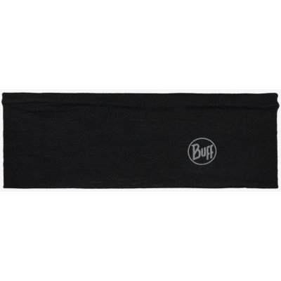 Čelenka Buff Merino Lightweight Headband - solid black – Sleviste.cz