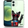 Pouzdro a kryt na mobilní telefon Apple Pouzdro Picasee silikonové Apple iPhone 12 mini - French Bulldog čiré