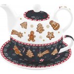 Easy Life Gingerbread Porcelánová konvička s hrnkem 350ml – Sleviste.cz