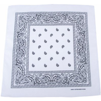 Bandana šátek bílý – Zboží Mobilmania
