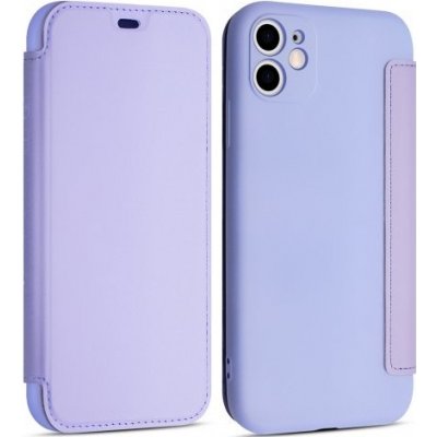 Pouzdro AppleKing flipové silikonové s kapsou na kartu iPhone 11 Pro - fialové – Zbozi.Blesk.cz