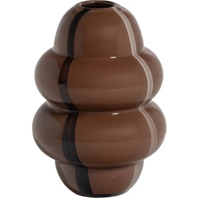 WOOOD Hnědá skleněná váza Kency 32 cm – Hledejceny.cz