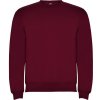 Pánský rolák Clasica unisex svetr s výstřihem crewneck granátově červená