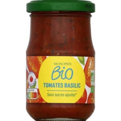 Monoprix BIO Rajčatová omáčka s bazalkou 200 g – Hledejceny.cz