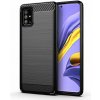 Pouzdro a kryt na mobilní telefon Samsung Coolcase CARBON Samsung Galaxy A51 Černé