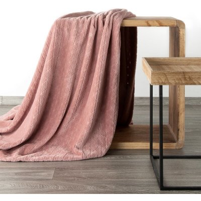 Takoy DESIGN 91 Přehoz na křeslo / deka CINDY 4 měkká a příjemná na dotek, s reliéfním vzorem-HF-380835 70 x 160 cm – Zboží Dáma