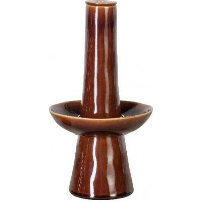 Váza s odkladačem 17cm|0,9L, LE JARDIN, hnědá (mahagon) (DOPRODEJ)|Costa Nova – Hledejceny.cz