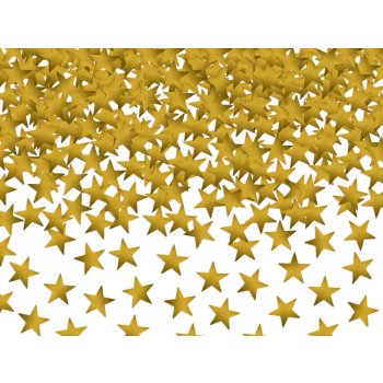 Konfety metalické hvězda zlatá 30g