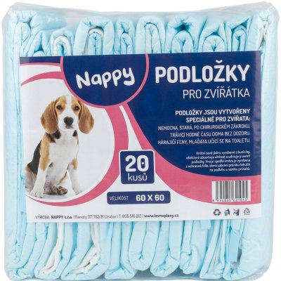 Nappy podložky pro zvířátka 60 x 60 cm 20 ks – Sleviste.cz