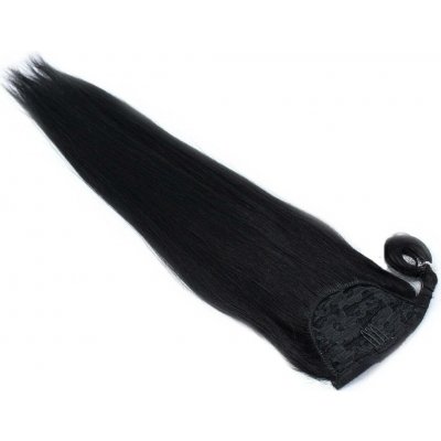 Clip in culík z pravých lidských vlasů rovný 60cm černá – Sleviste.cz