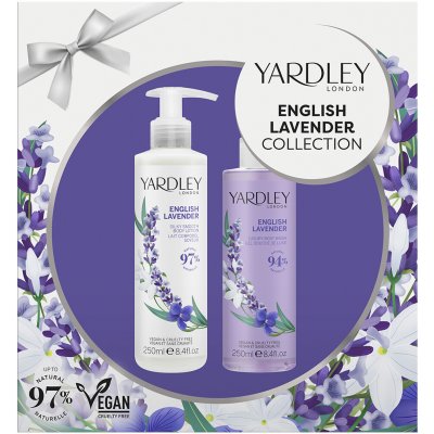 Yardley péče o tělo Anglická levandule sprchový gel 250 ml + tělové mléko s vůní levandule 250 ml – Hledejceny.cz