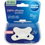 Canpol babies dudlík 100% silikon symetrický 1ks bílá – Zboží Dáma
