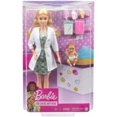Barbie První povolání Doktorka s miminkem – Zboží Mobilmania