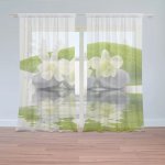 Sablio Záclony Bílá orchidej: 2ks 150x250cm – Hledejceny.cz