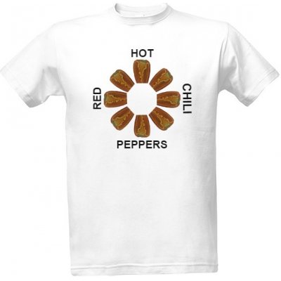 Tričko s potiskem Red Hot Chili Peppers pánské Bílá – Sleviste.cz