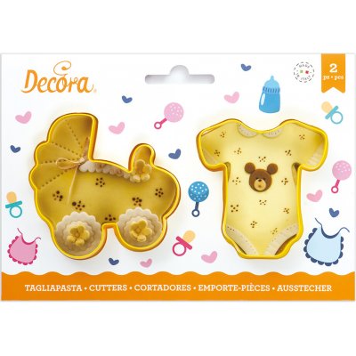 Decora Decora Sada vykrajovátek - body a kočárek – Hledejceny.cz