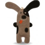 Paf Dog Pejsek Willy z kůže a juty černo šedý 32 cm – Zboží Mobilmania