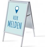 Jansen Display Set reklamního áčka A1, Přihlášení, modrý, holandsky, 639 x 1094 mm – Hledejceny.cz