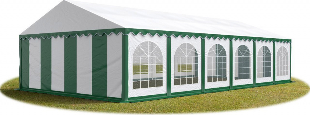 Hawaj Párty stan Premium 6 x 12 m zeleno-bílý