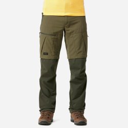 Forclaz pánské turistické kalhoty 2v1 MT 500 khaki zelená