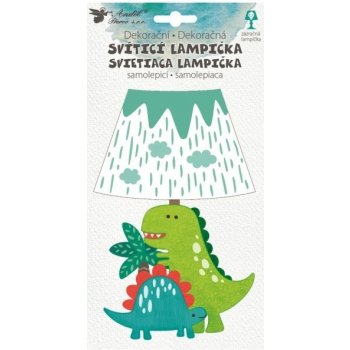 Anděl Přerov 10544 Lampička samolepicí svítící LED dinosaurus 19 cm