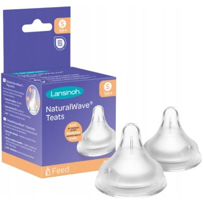 Lansinoh savička NaturalWave pomalý průtok 2 ks transparentní – Zboží Dáma