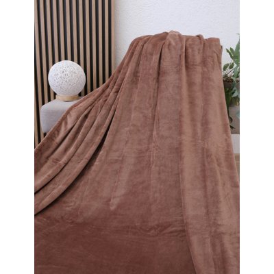 MKLuzkoviny.cz deka mikroplyš Exclusive Laura mocha mousse 150x200 – Zboží Mobilmania