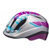 Cyklistická helma KED Meggy Dino violet/silver 2018