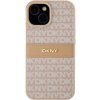 Pouzdro a kryt na mobilní telefon Apple DKNY Repeat Pattern Tonal Stripe kryt pro iPhone 15 - růžový 57983120109