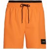 Koupací šortky, boardshorts Calvin Klein pánské oranžové plavky MEDIUM DOUBLE WB