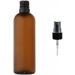Via Plastová lahvička hnědá s černým kosmetickým rozprašovačem 100 ml – Zboží Dáma