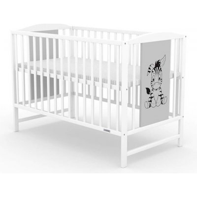 New Baby postýlka POLLY Zebra bílo-šedá 125x64x85 – Hledejceny.cz