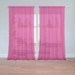 Sablio Záclony Sytě růžová: 2ks 150x250cm – Hledejceny.cz