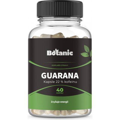 Botanic Guarana kapsle extrakt 22% kofeinu 40 kapslí