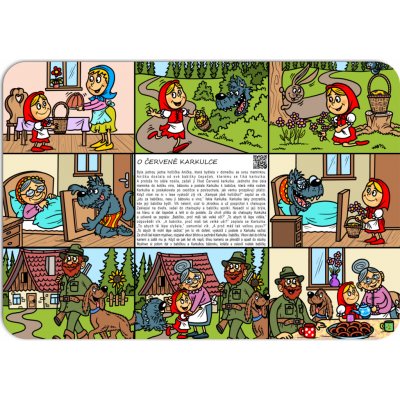 PokojovaDekorace.cz prostírání s audionahrávkou 107 Červená Karkulka 43x30cm – Hledejceny.cz