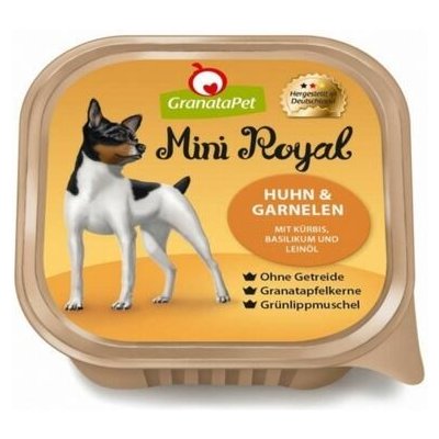 GranataPet Mini Royal Adult Dog kuřecí krevety dýně bazalka a lněný olej 150 g – Hledejceny.cz