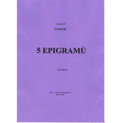 5 epigramů pro klavír – Hledejceny.cz