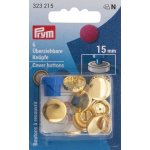 Knoflíky potahovací 15 mm - zlaté (Prym) - 6ks/karta – Zboží Mobilmania