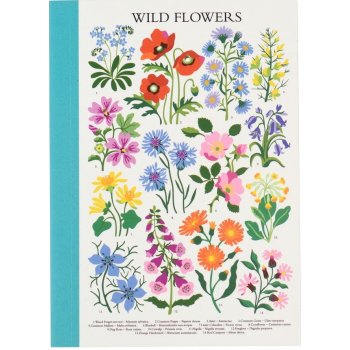 Rex London Zápisník A6 Wild Flowers 60 listů