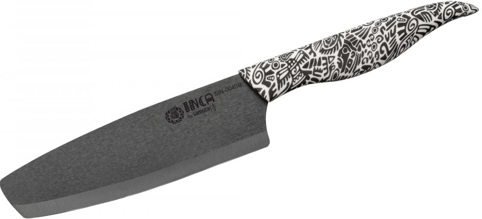 SAMURA INCA Nakiri keramický nůž s čepelí z černé zirkonie 16,5 cm