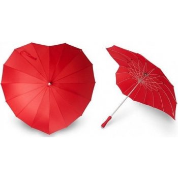 Deštník Srdce červená