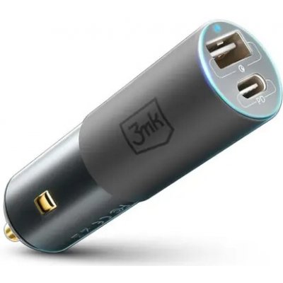 Adapter CL 3mk Hyper Car 100W, 1x USB + 1x USB-C (PD) – Zboží Živě