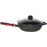 BELIS Smaltovaná pánev se skleněnou poklicí a s odnímatelným držadlem 26 cm BSE 97626-07B000YE3 – Sleviste.cz