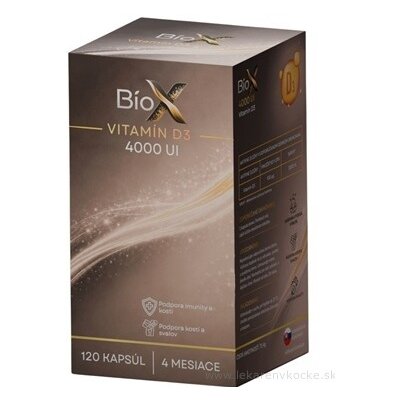 BioX Vitamín D3 4000 IU 120 kapslí – Hledejceny.cz