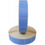 Celoplošně modré, samolepící papírové etikety na kotouči. – Zboží Živě