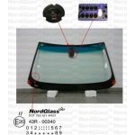 NordGlass Čelní sklo - zelené / zelený pruh / senzor ASNG 2445AGSGNMV