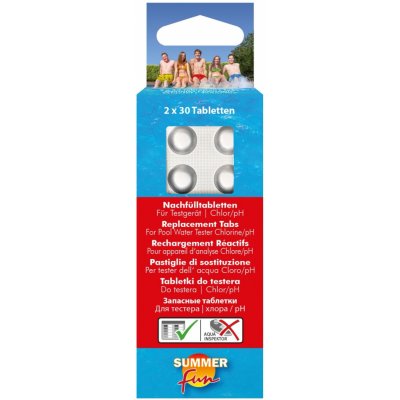 Summer Fun Náhradní tablety pro tester Cl 2 x 30 ks – Zboží Dáma