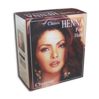 Classic Henna barva na vlasy v prášku kaštanová 100 g