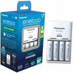 Panasonic Eneloop Basic Charger + 4x Panasonic Eneloop 1900mAh K-KJ51MCC40E – Zboží Živě